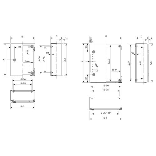 Шкаф ЭМС 800х600х300 SchE NSYS3HF8630P