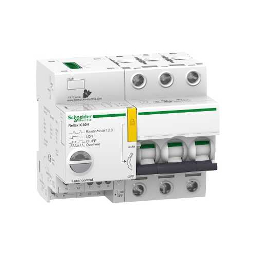 Выключатель автоматический модульный 3п C 10А Acti9 iC60H REFLEX Ti24 SchE A9C65310
