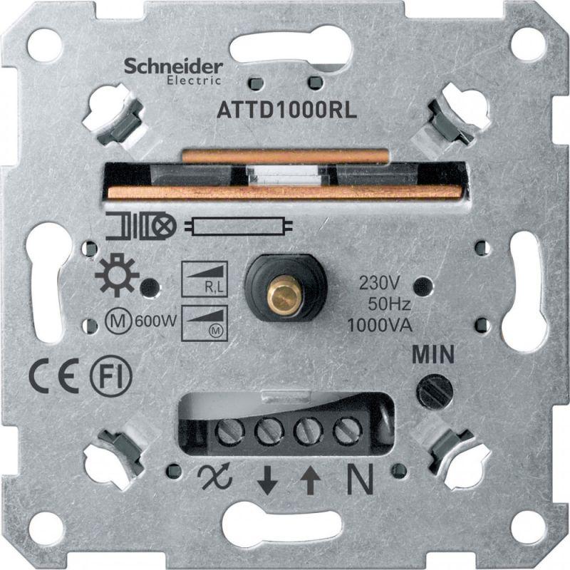 Механизм светорегулятора поворотного СП Merten Artec с индикатор. нагрузки 1000В.А SchE MTN5135-0000