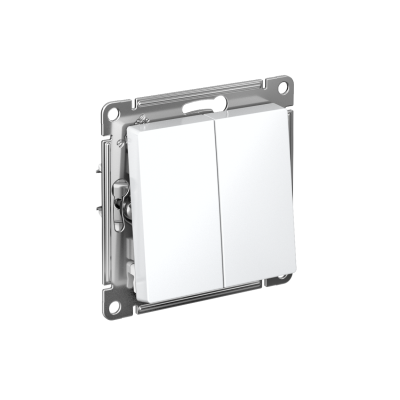 Механизм выключателя 2-кл. СП AtlasDesign 10А IP20 (сх. 5) 10AX бел. SchE ATN000151