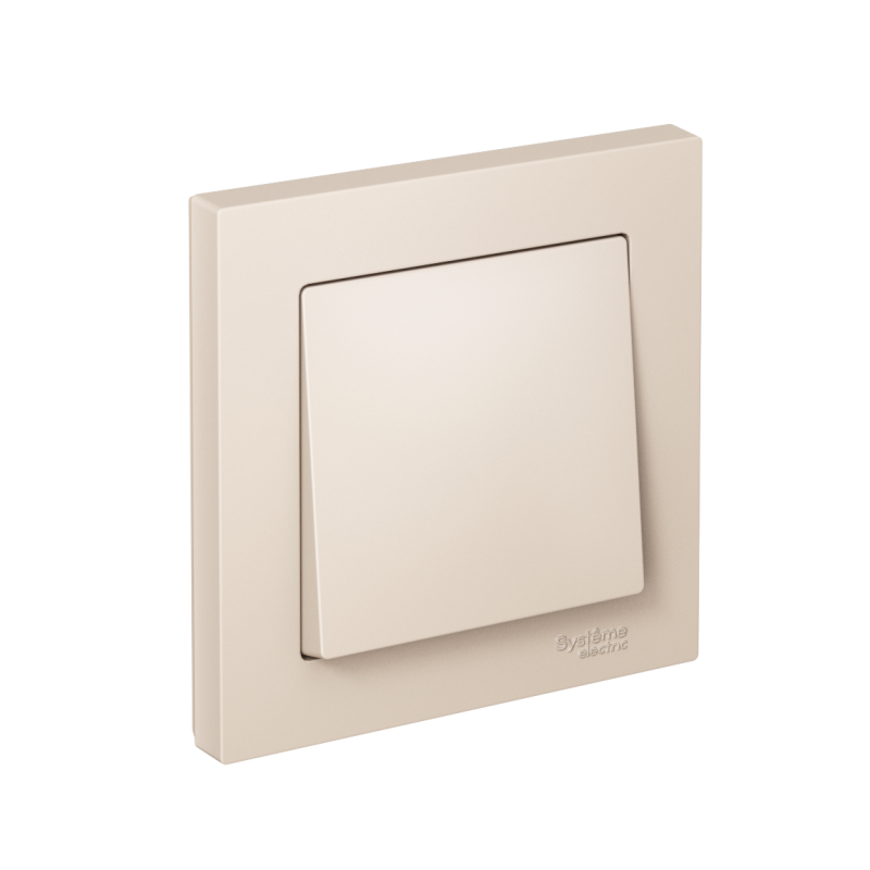 Выключатель 1-кл. СП AtlasDesign 10А IP20 (сх. 1) 10AX в сборе беж. SchE ATN000212