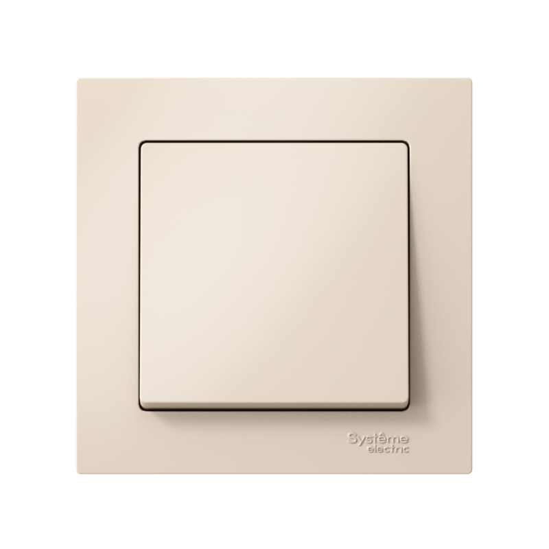 Выключатель 1-кл. СП AtlasDesign 10А IP20 (сх. 1) 10AX в сборе беж. SchE ATN000212