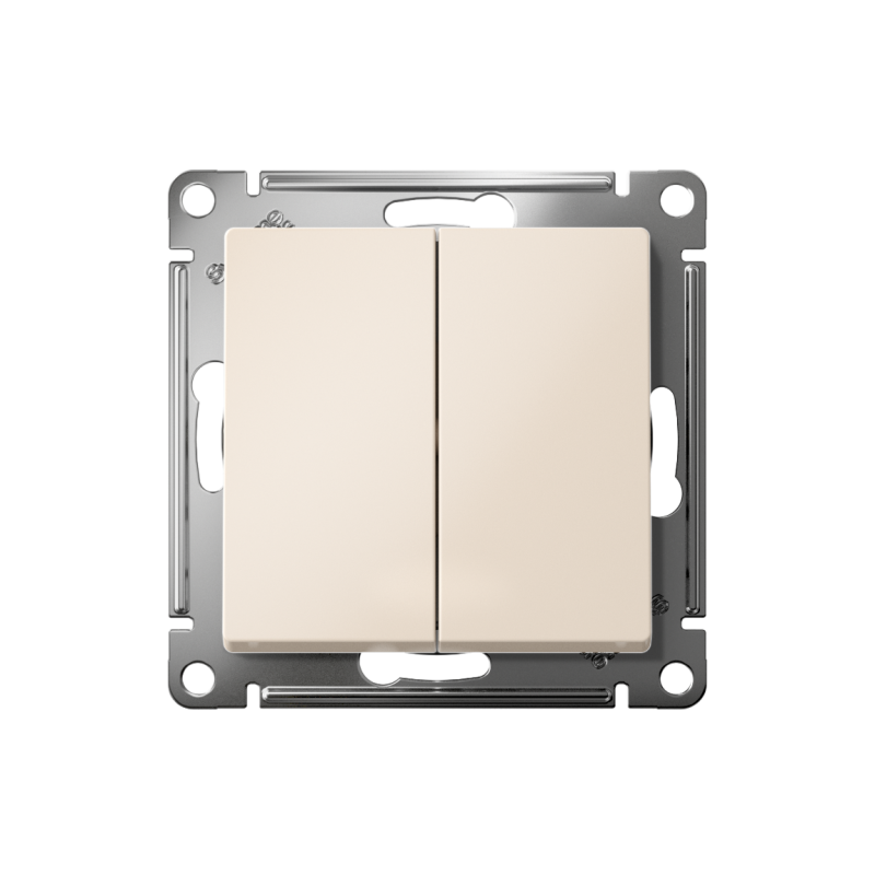 Механизм выключателя 2-кл. СП AtlasDesign 10А IP20 (сх. 5) 10AX беж. SchE ATN000251