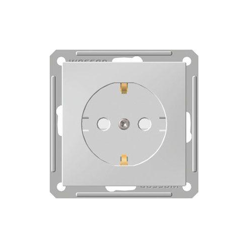 Механизм розетки 1-м СП W59 16А IP20 с заземл. защ. шторки бел. SchE RS16-152-1-86