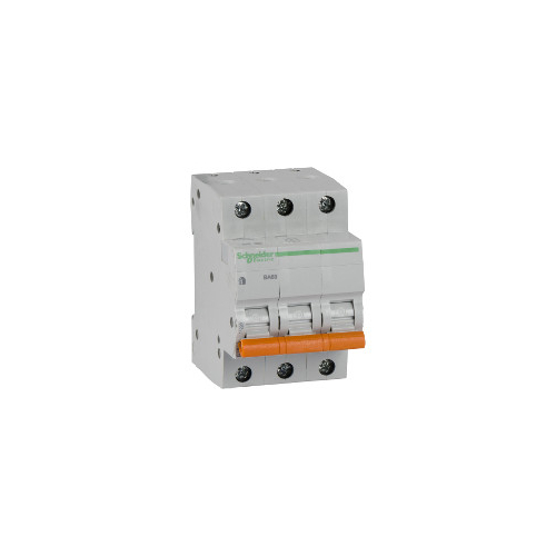 Выключатель автоматический модульный 3п C 16А 4.5кА BA63 Домовой SchE 11223