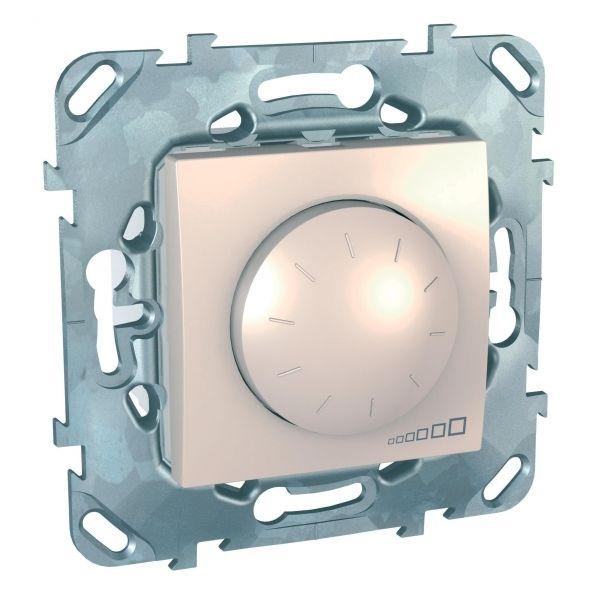 Механизм светорегулятора поворотно-нажимного СП Unica 1-10Вт 400В.А беж. SchE MGU5.510.25ZD