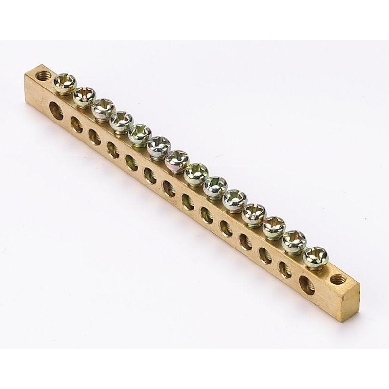 Шина нулевая 6х9 14 групп/крепеж по краям SchE 32004DEK