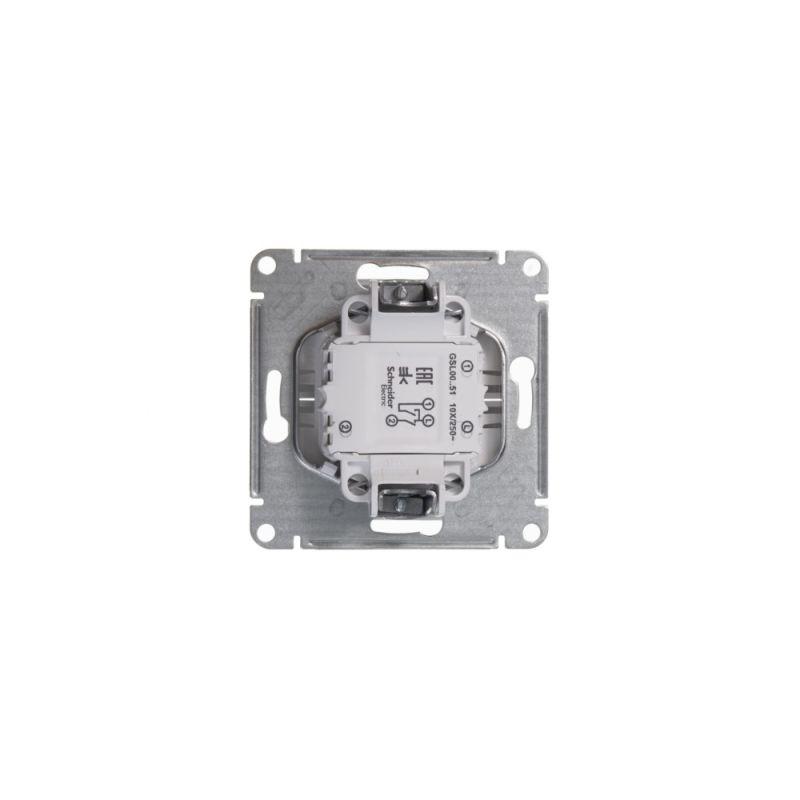 Механизм выключателя 2-кл. СП Glossa 10А IP20 (сх. 5) 10AX бел. SchE GSL000151
