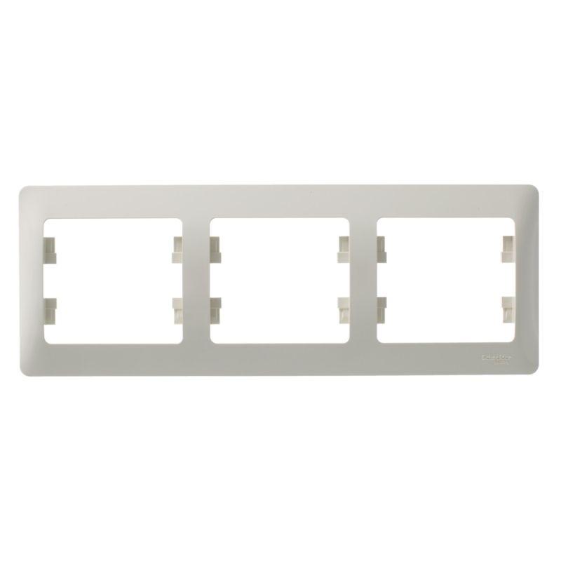 Рамка 3-м Glossa горизонт. беж. SchE GSL000203