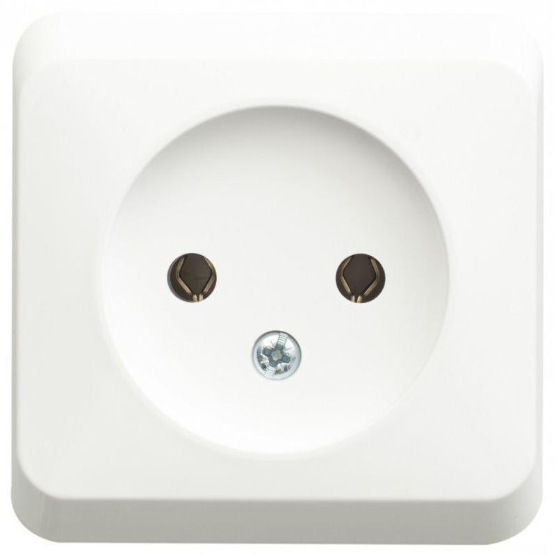 Розетка 1-м ОП Этюд 16А IP20 без заземл. без защ. шторок бел. SchE PA16-001B