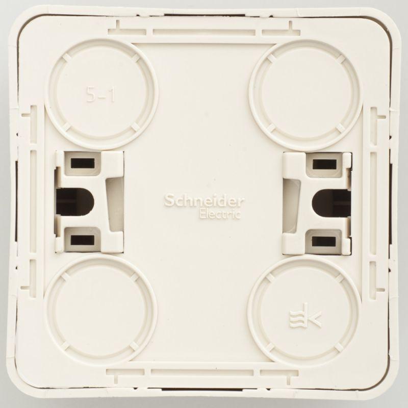 Розетка 1-м ОП Этюд 16А IP20 без заземл. без защ. шторок крем. SchE PA16-001K