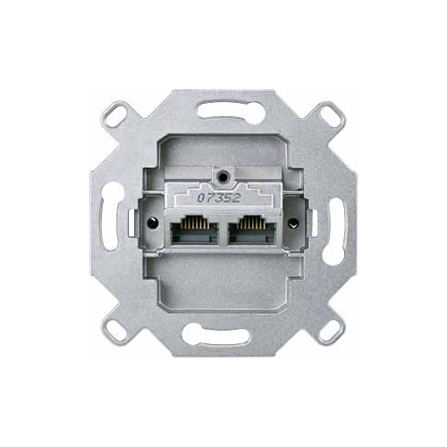 Механизм розетки комп. 2-м СП Merten RJ45 8/8 кат. CAT.6 антик SchE MTN465706