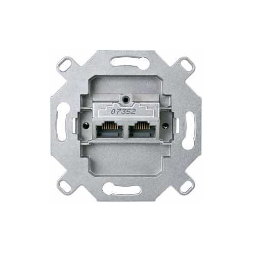 Механизм розетки комп. 2-м СП Merten RJ45 8/8 кат. CAT.6 антик SchE MTN465706