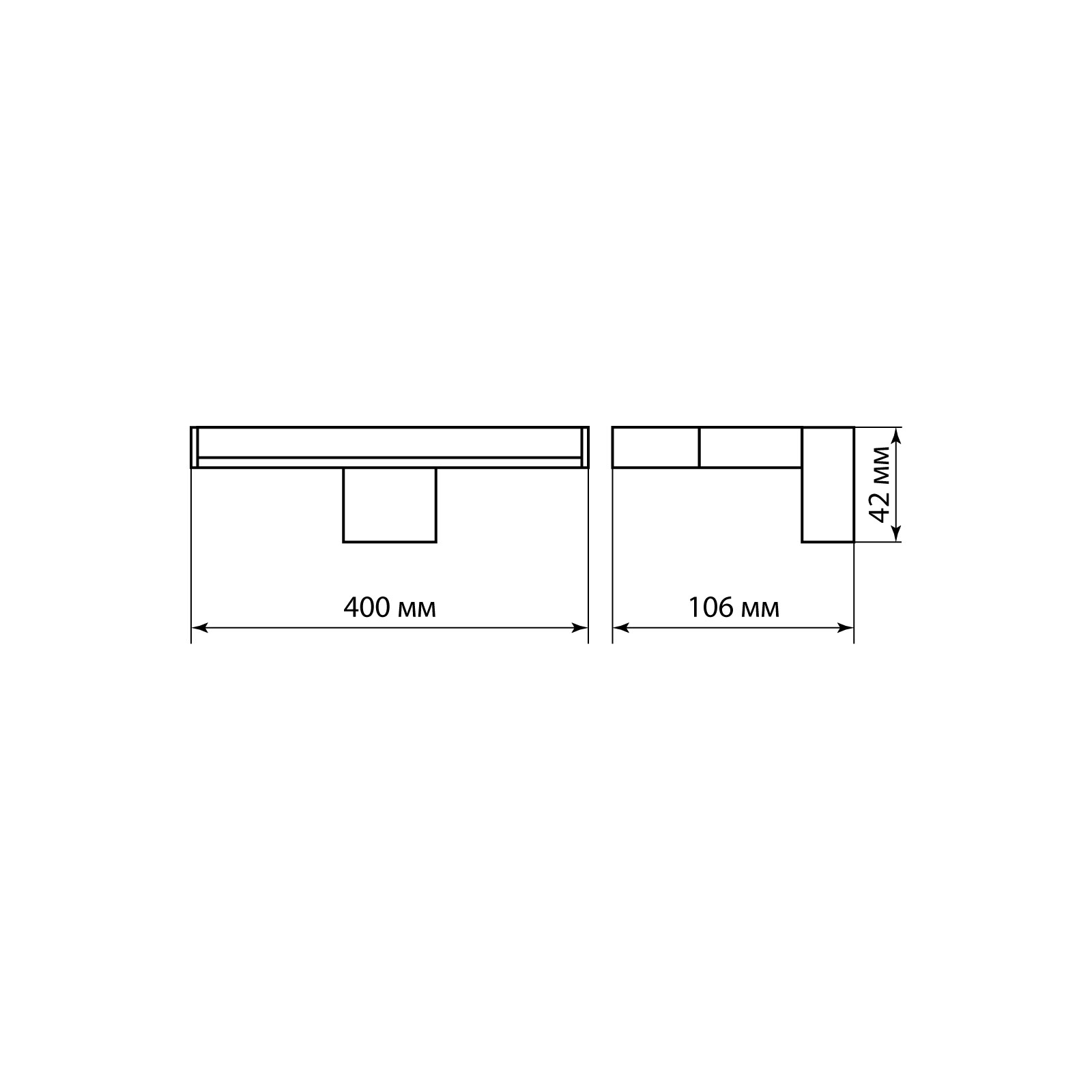 Светильник LED CH-П 8Вт, 4000 К, IP44, Брассия, хром TDM