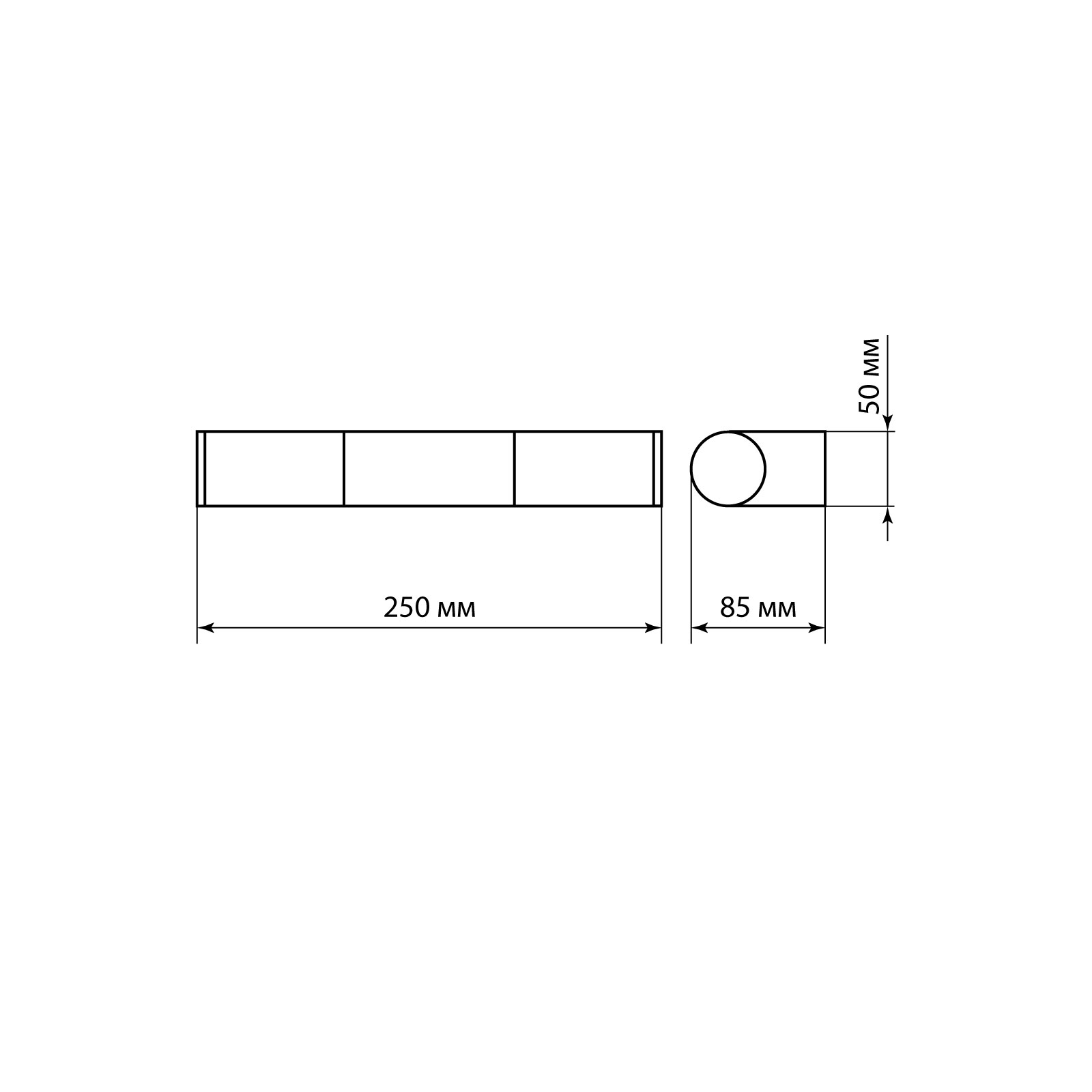 Светильник LED CH-П 5Вт, 4000 К, IP44, Камбрия-2, хром TDM