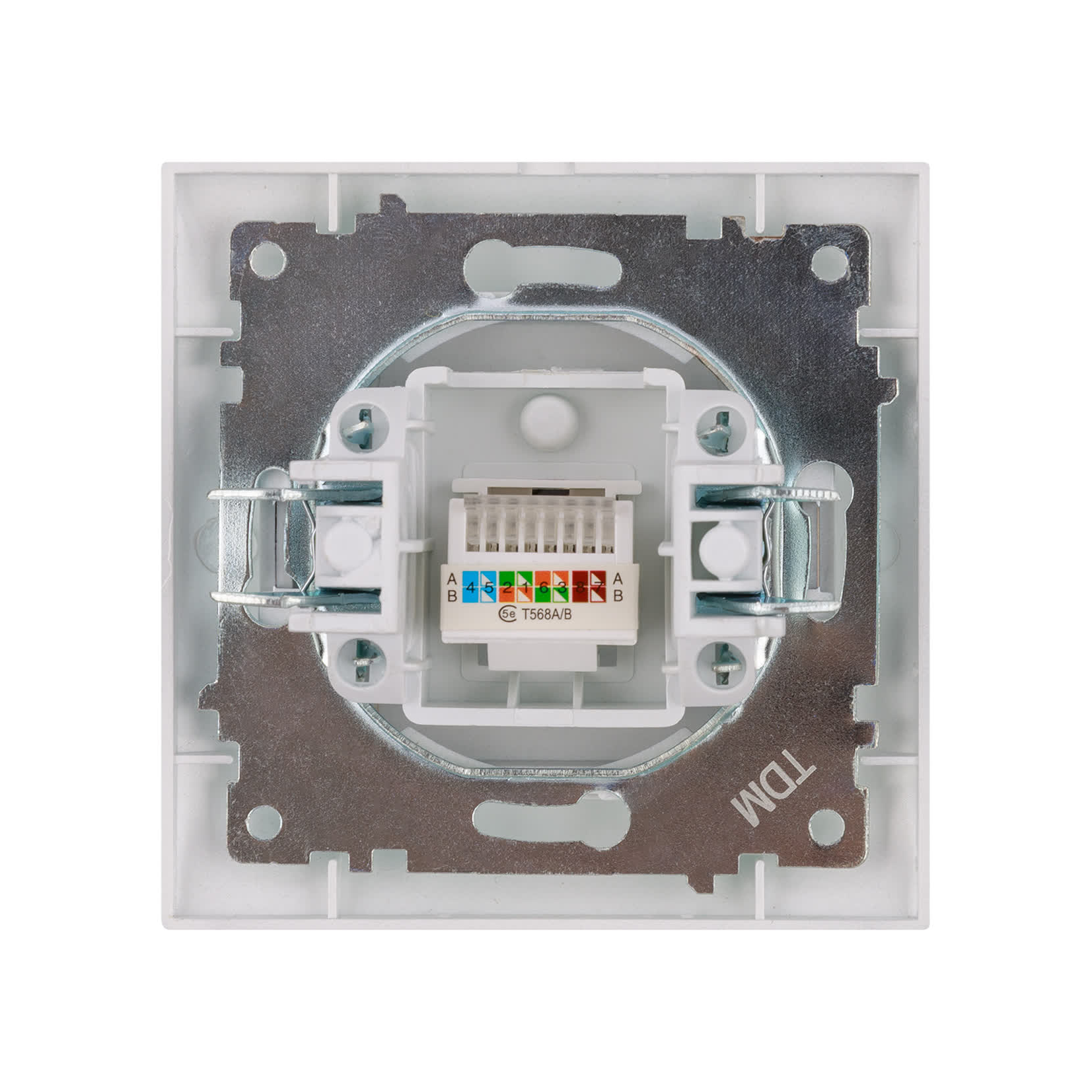 Розетка компьютерная RJ45  серебр. металлик "Лама" TDM