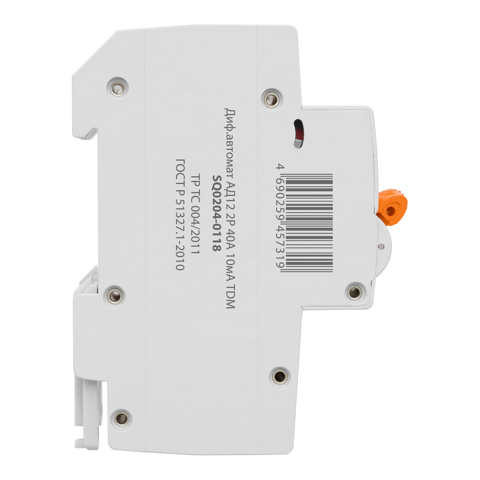 SQ0204-0118 Дифференциальнай автомат АД12 2P, C40, 10мА, 4,5кА, тип АС, 3 мод, TDM