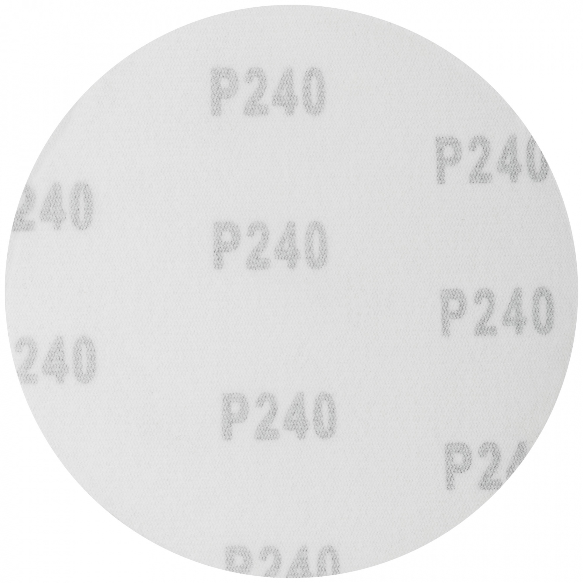 Круги шлифовальные сплошные (липучка), алюминий-оксидные, 125 мм, 5 шт. Р 240
