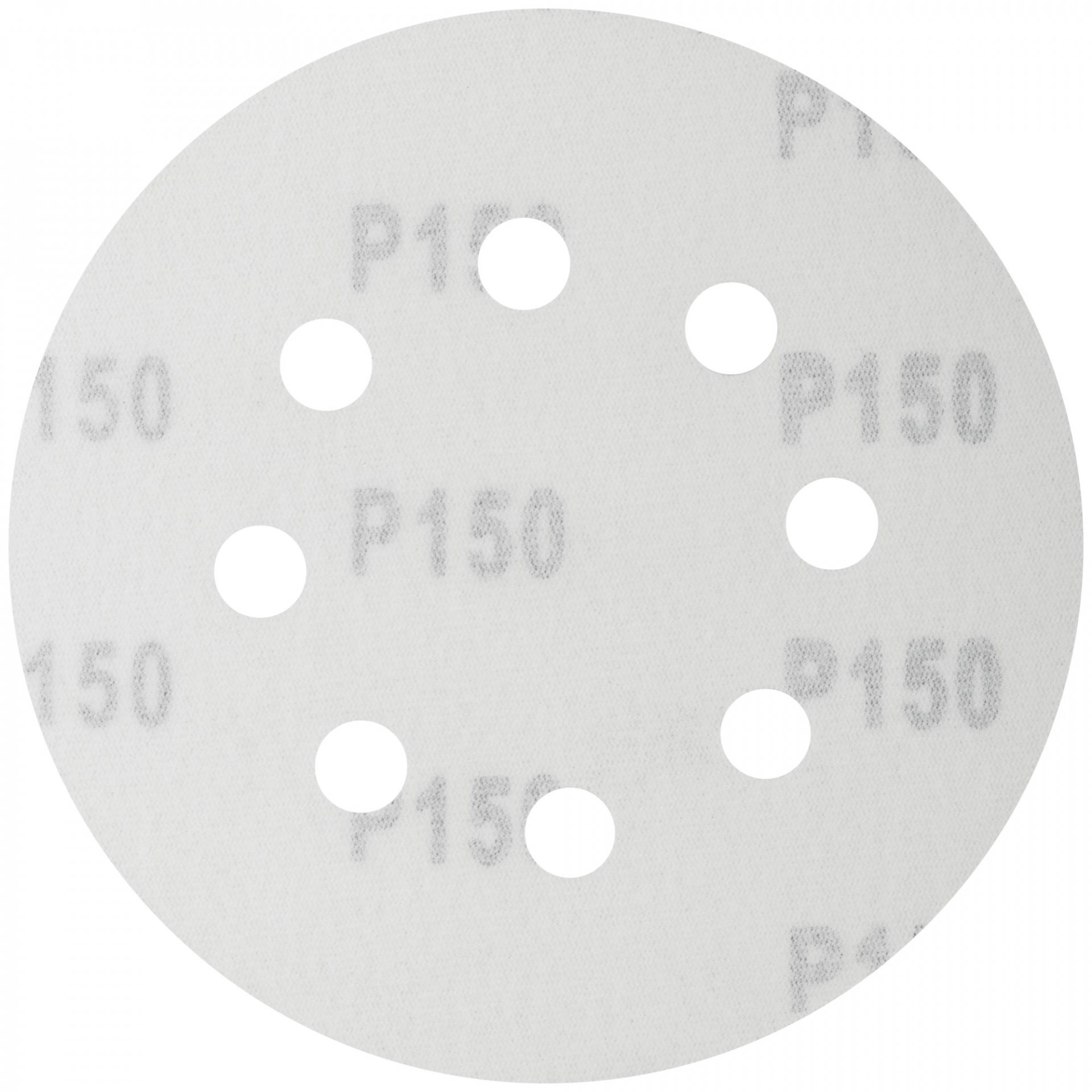Круги шлифовальные с отверстиями (липучка), алюминий-оксидные, 125 мм, 5 шт. Р 150