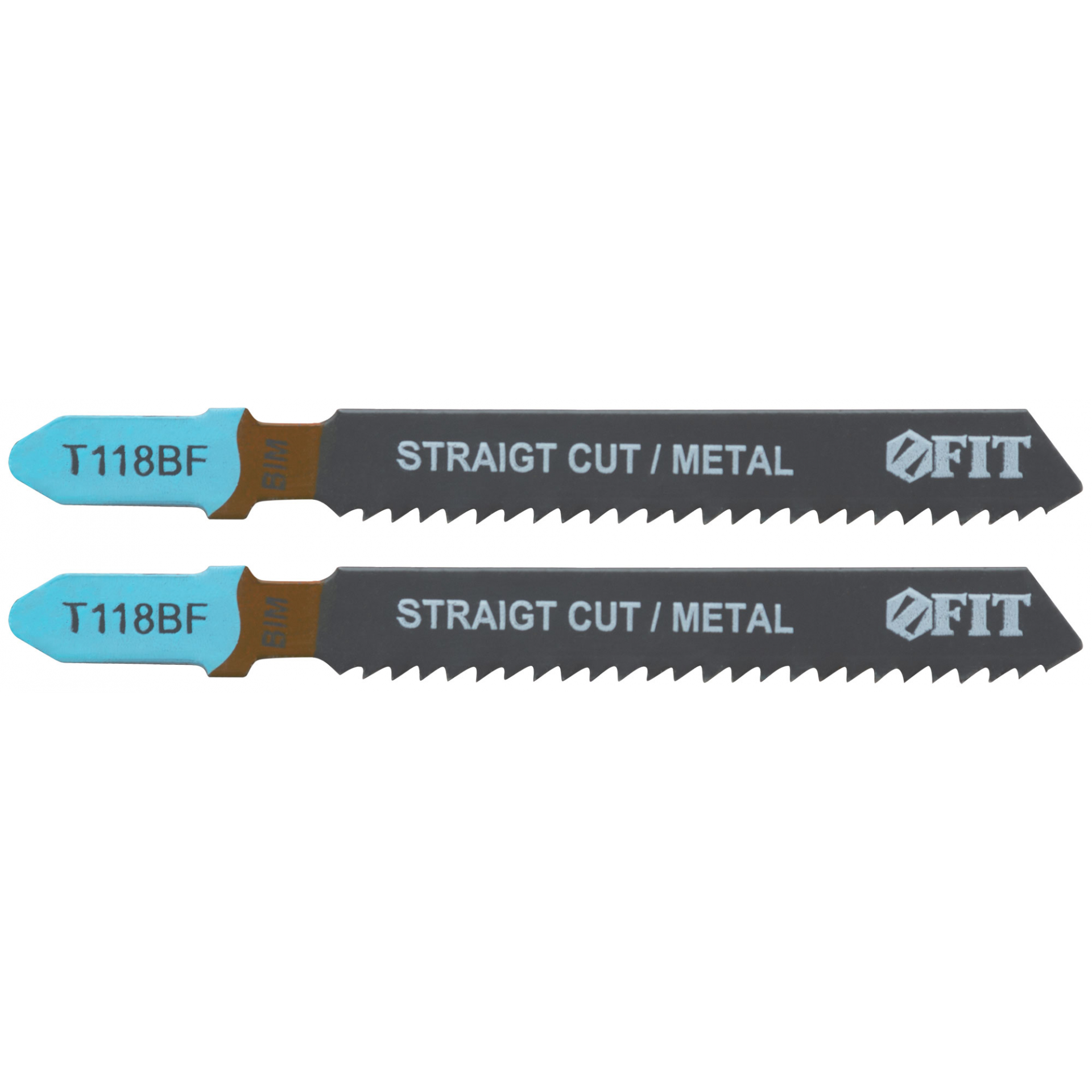 Полотна по металлу, Bimetal, фрезерованные, волнистые зубья, 76/51/2 мм (T118BF), 2 шт.