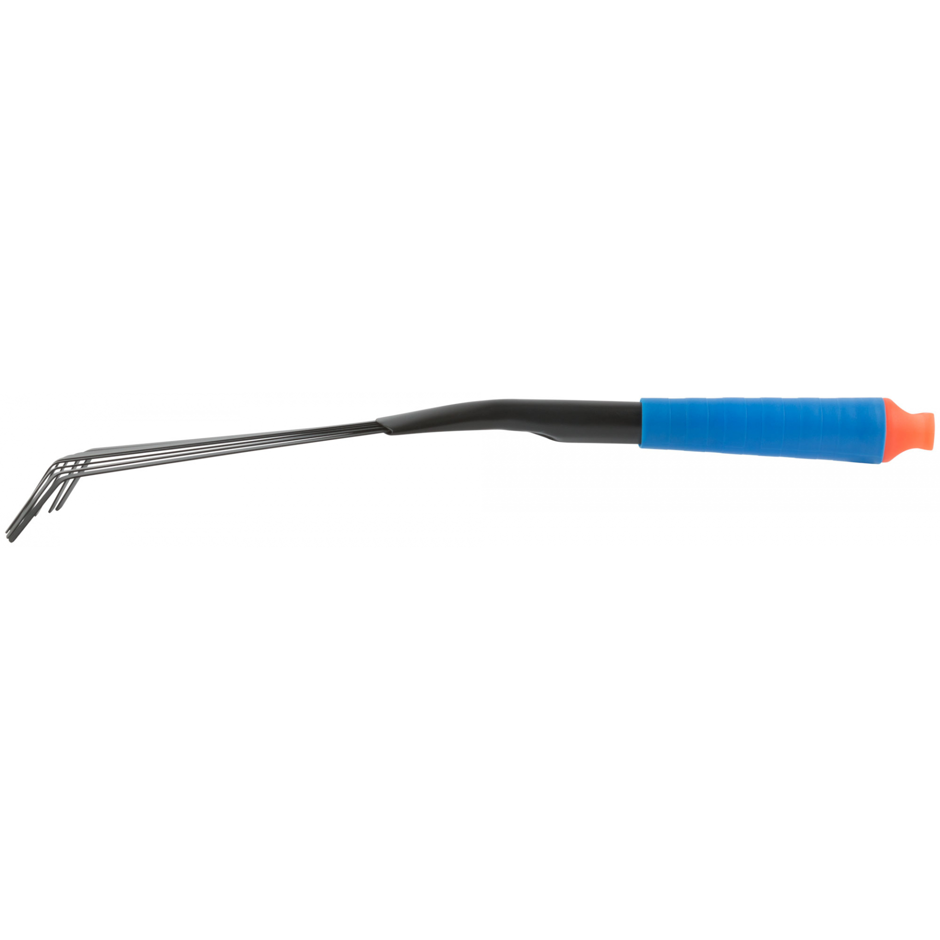 Грабельки веерные, синяя пластиковая ручка 415 мм