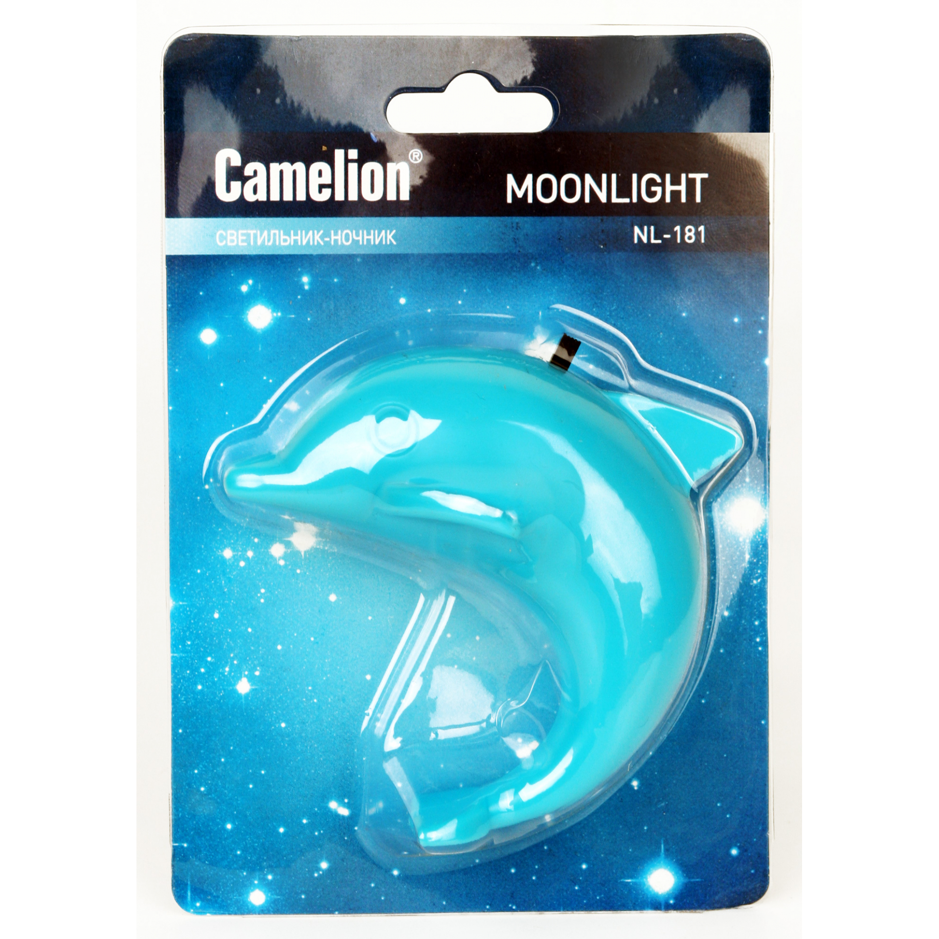 Светильник светодиодный NL-181 "Дельфин" ночник с выкл. 220В Camelion 12537