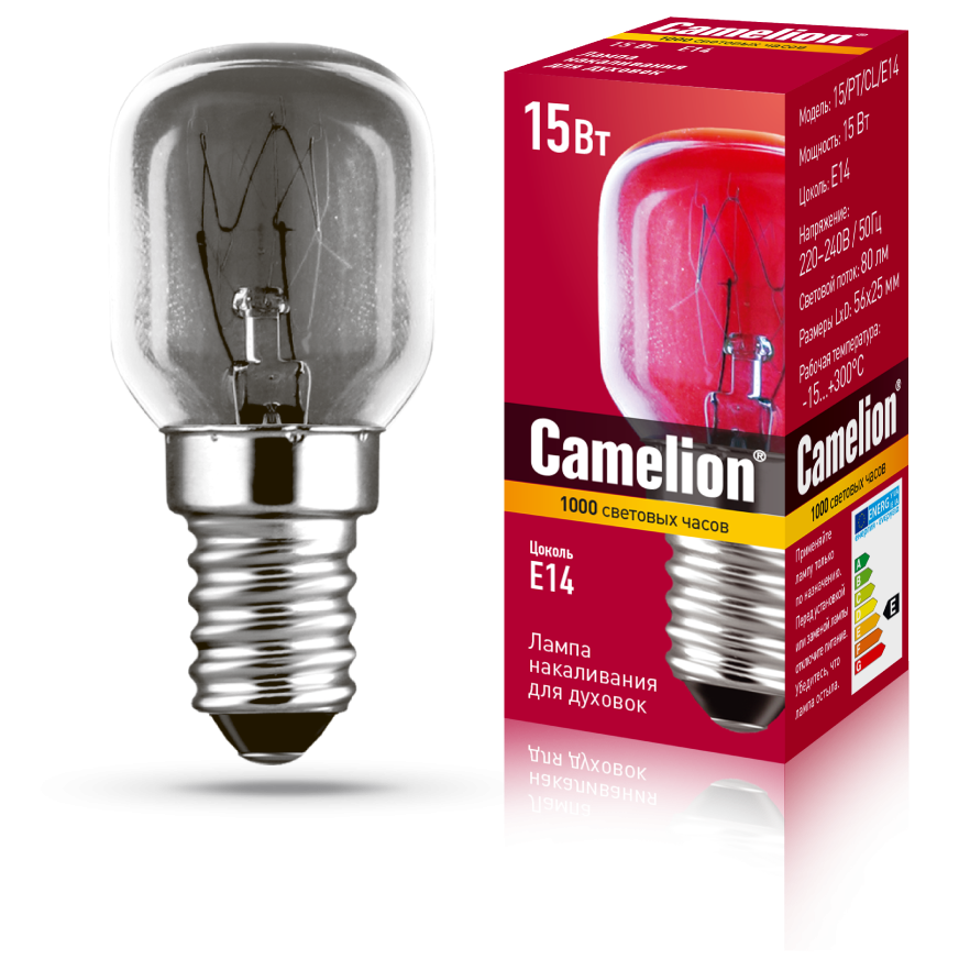 MIC Camelion 15/PT/CL/E14 (Эл.лампа накал.для духовок)