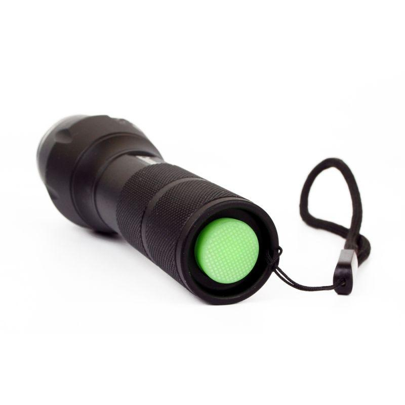 Фонарь Camelion черный, LED XML-T6, ZOOM, 5 режимов, алюминий