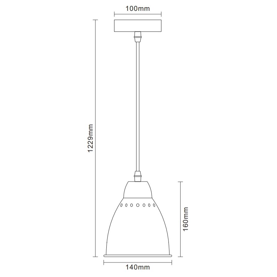 Camelion PL-430S-1 C30 хром (Светильник подвесной LOFT, 1х E27, 60Вт, 230В, металл)