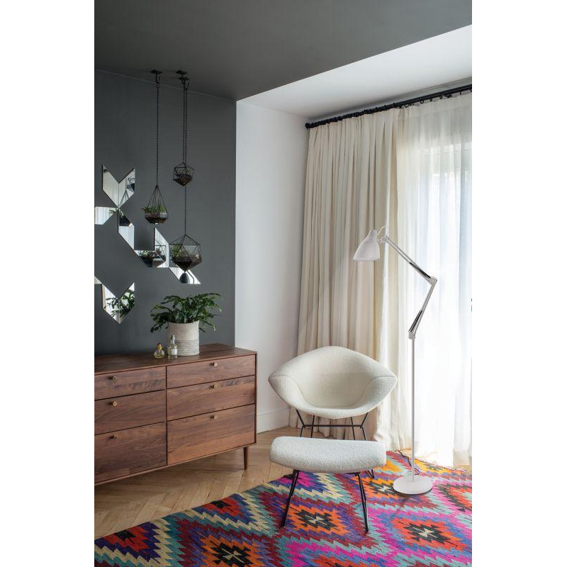 Camelion KD-332 C01 белый (Светильник напольный, торшер, 230V, 40W, E27)