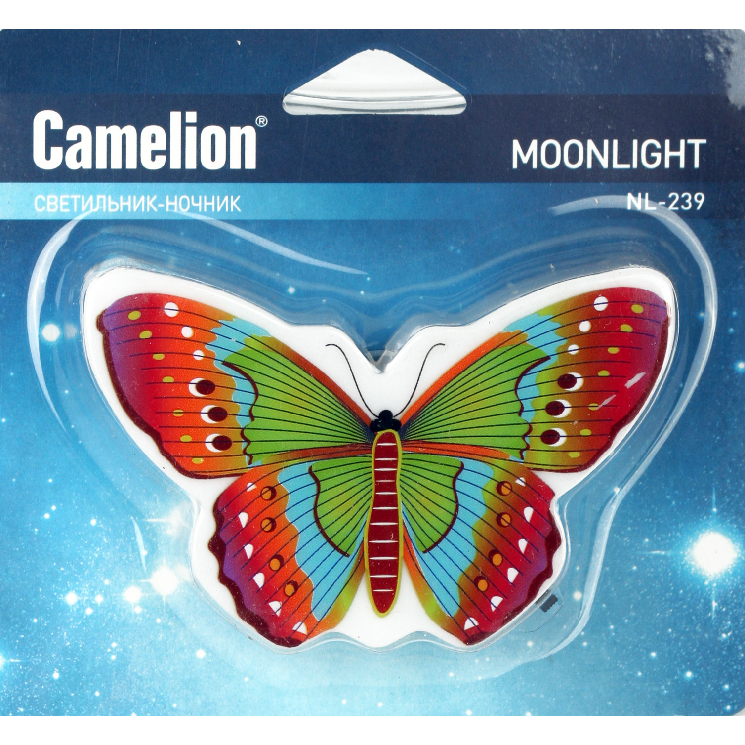 Camelion NL-239 "Бабочка" (Led ночник с выкл, 220V)