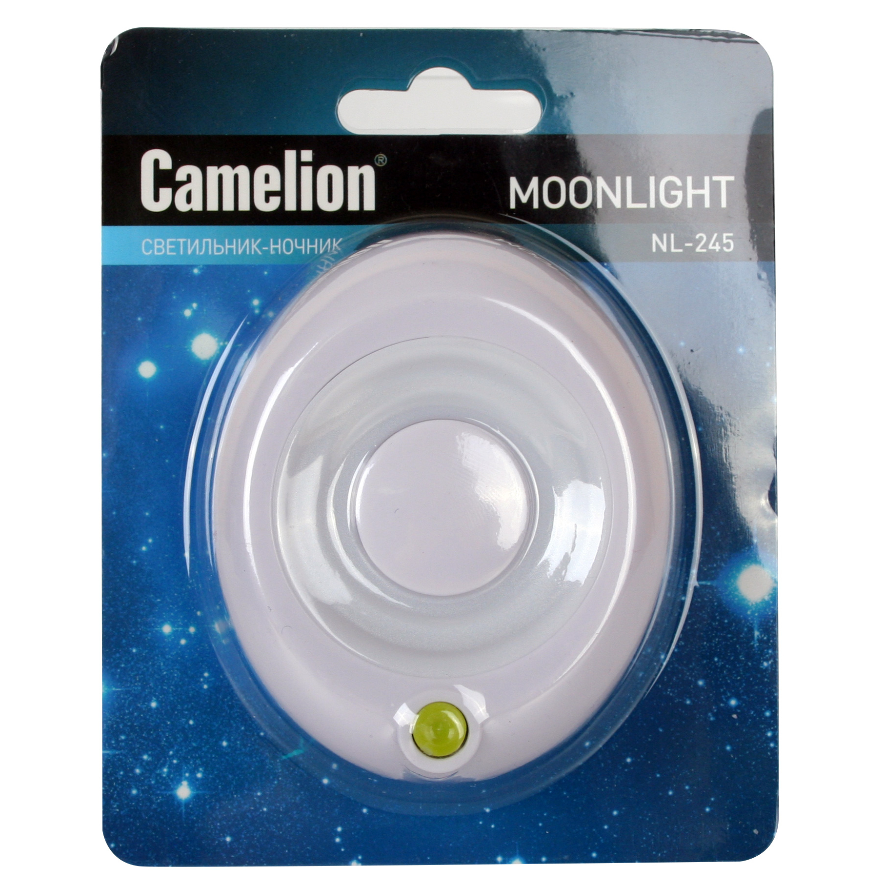 Camelion NL-245 "Кнопка" (LED ночник с выкл, 220В)