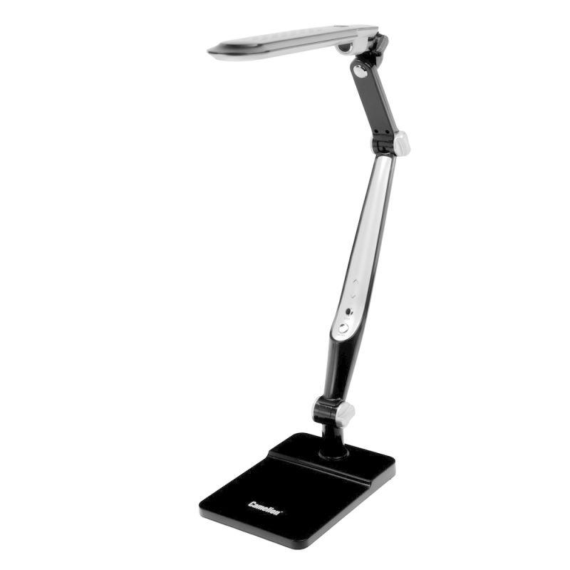 Camelion KD-831 C02 черн LED (Свет-к наст.10 Вт,230В, осн+струбц.,600 лм,сенс.рег.ярк и цвет.тем)