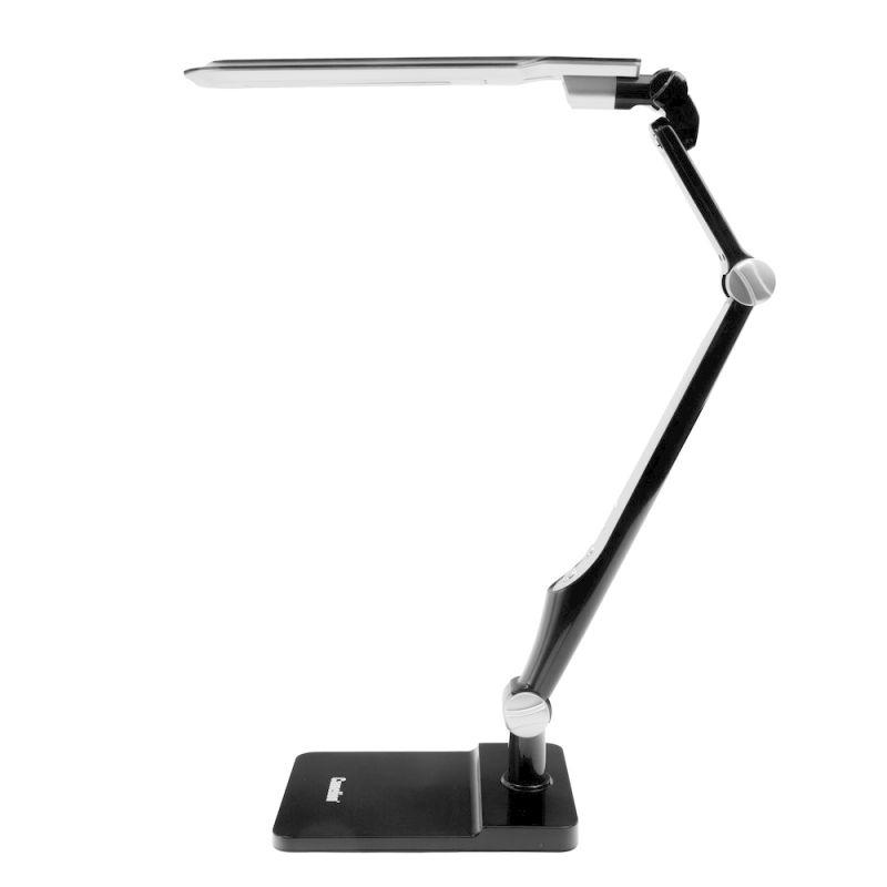 Camelion KD-831 C02 черн LED (Свет-к наст.10 Вт,230В, осн+струбц.,600 лм,сенс.рег.ярк и цвет.тем)