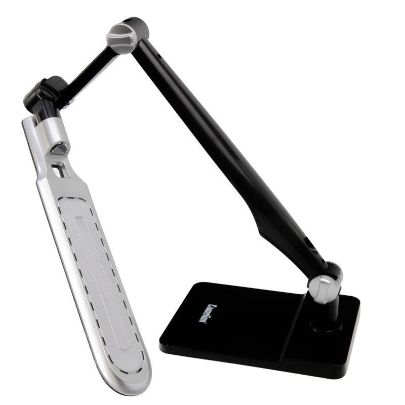 Camelion KD-831 C02 черн LED (Свет-к наст.10 Вт,230В, осн+струбц.,600 лм,сенс.рег.ярк и цвет.тем)