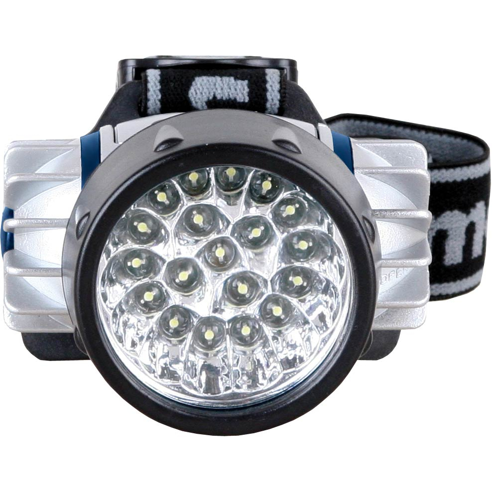 Фонарь налобный LED 5323-19Mx (19 ультра-ярких LED 4 режима; 3хR03 в комплекте; метал.) Camelion 8138