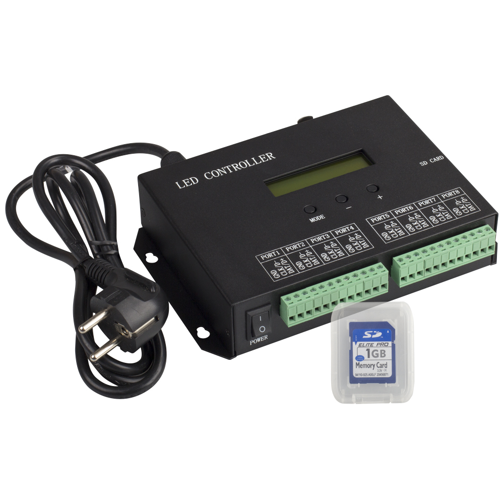 Контроллер HX-803SA DMX (8192 pix, 220V, SD-карта) (Arlight, -) (019859)