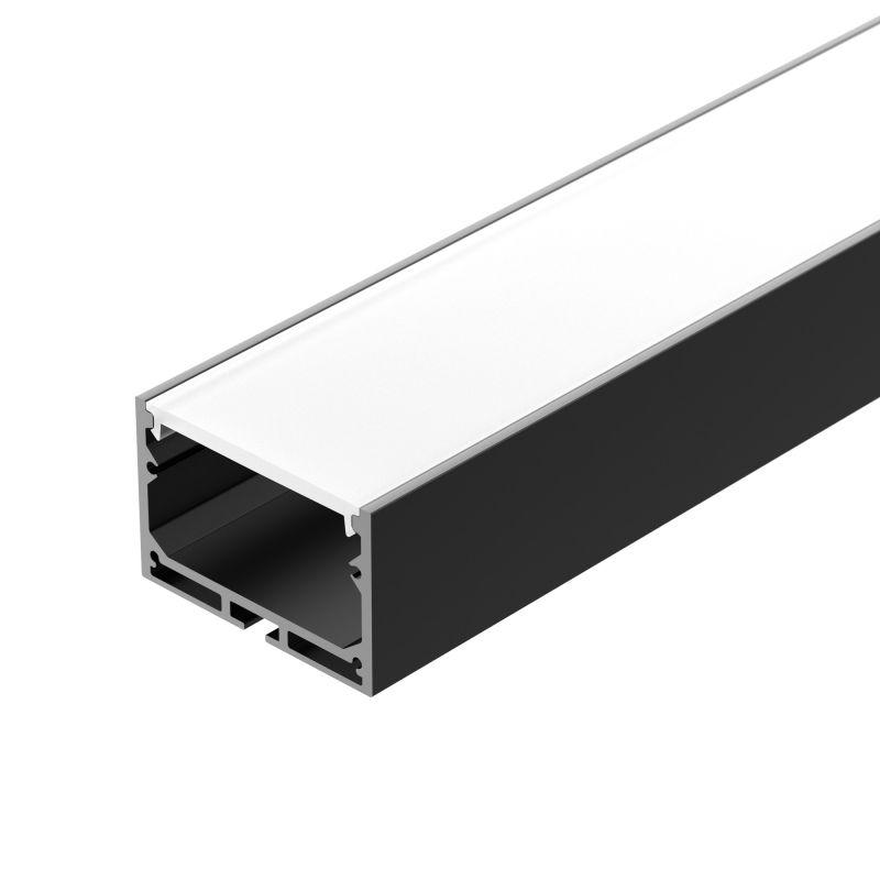 Профиль с экраном SL-LINE-4932-2500 BLACK+OPAL (ARL, Алюминий) (027988)