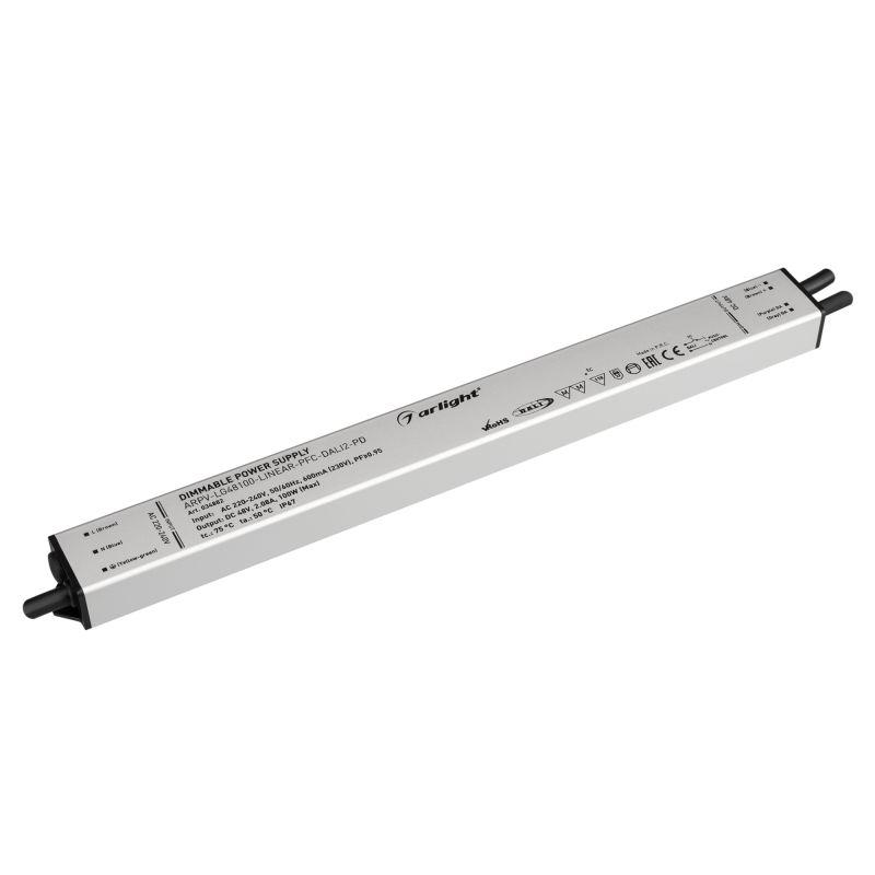 Блок питания ARPV-LG48100-LINEAR-PFC-DALI2-PD (48V, 2.08A, 100W) (Arlight, IP67 Металл, 5 лет) (034882)