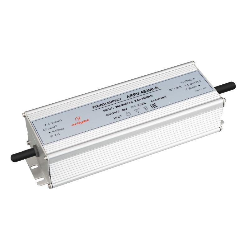 Блок питания ARPV-48300-A (48V, 6.25A, 300W) (ARL, IP67 Металл, 3 года) (028198(1))