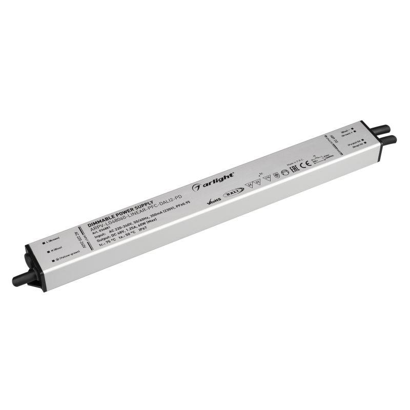 Блок питания ARPV-LG48060-LINEAR-PFC-DALI2-PD (48V, 1.25A, 60W) (Arlight, IP67 Металл, 5 лет) (034881)