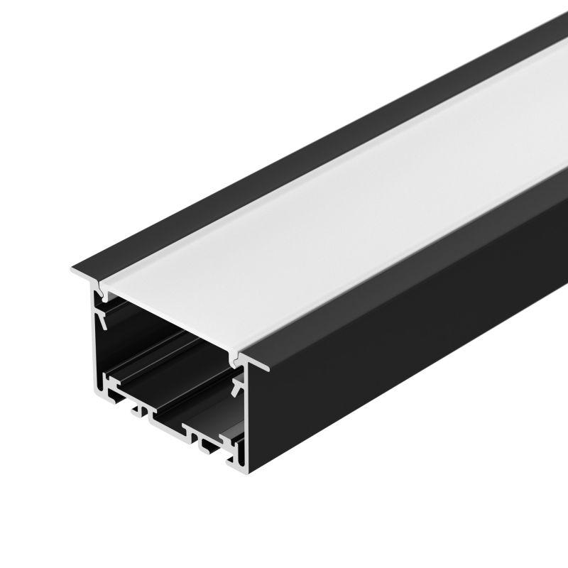 Профиль S2-LINIA69-F-2500 SEAMLESS BLACK (Arlight, Алюминий) (033534)