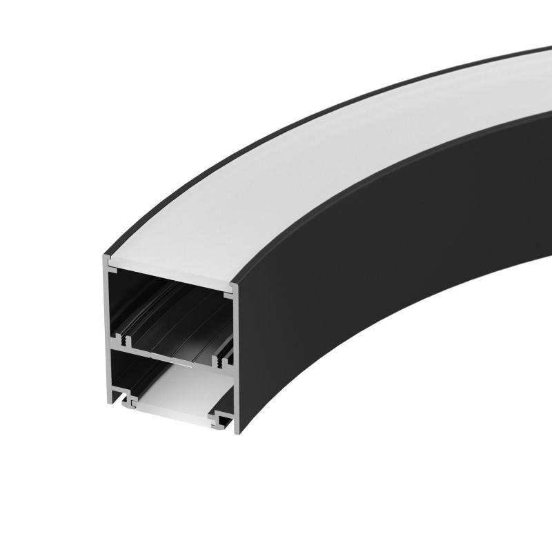 Профиль SL-ARC-5060-D1000-A90 BLACK (дуга 1 из 4) (Arlight, Алюминий) (029268)
