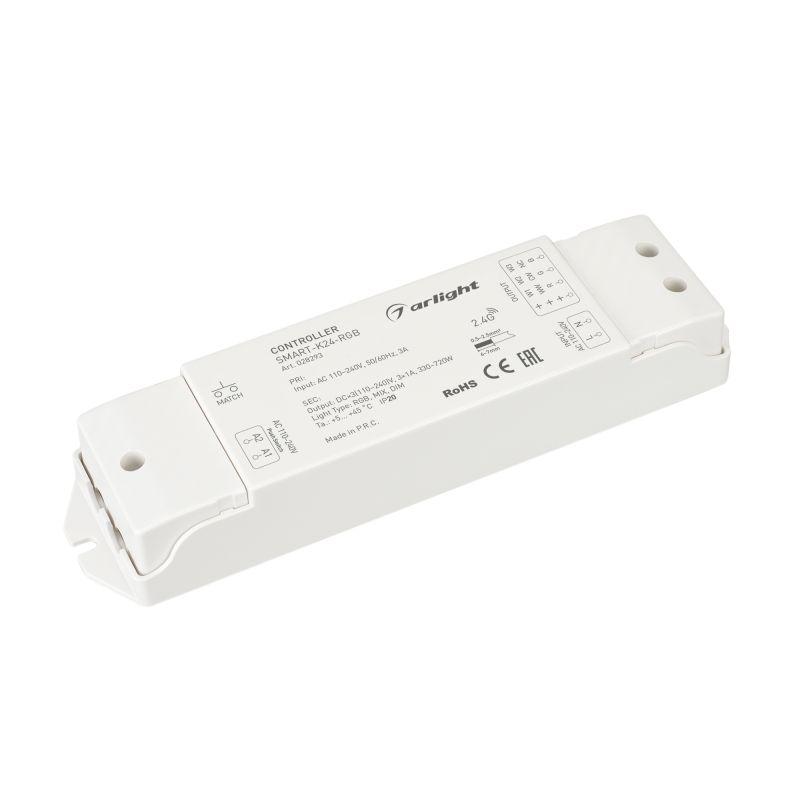 Контроллер SMART-K24-RGB (230V, 3x1A, 2.4G) (ARL, IP20 Пластик, 5 лет) (028293)