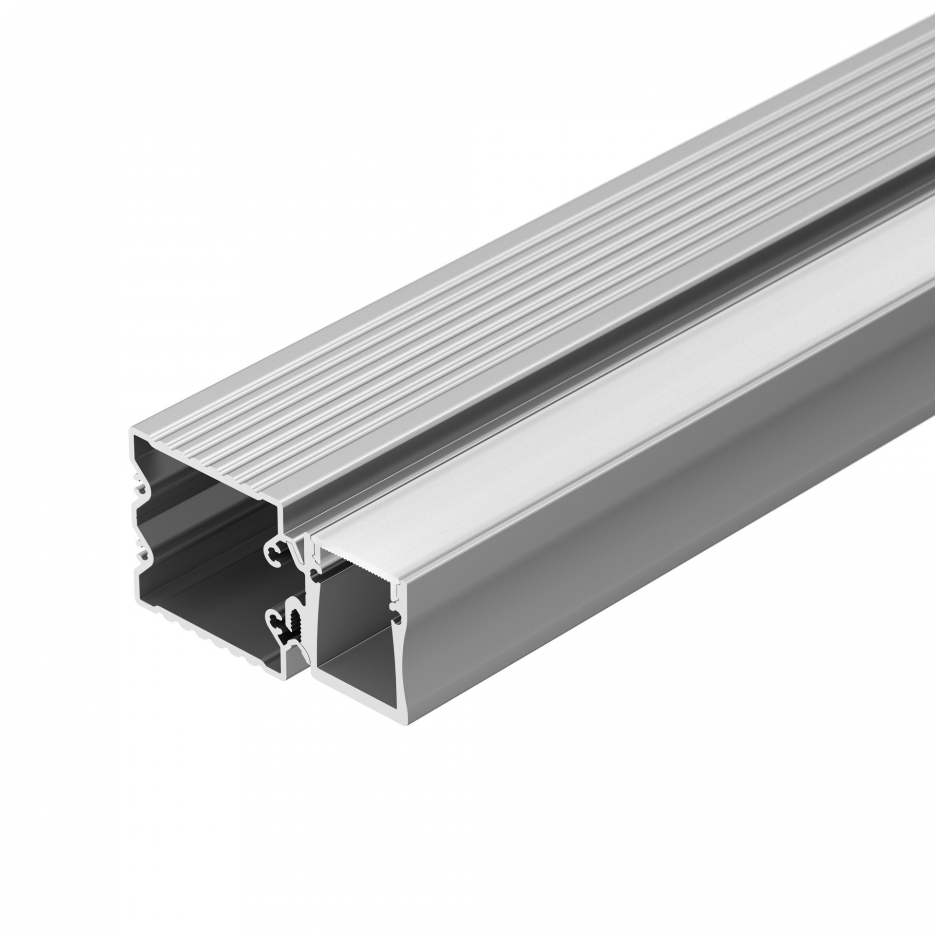 Профиль с экраном ALU-BASE-WH28-2000 ANOD+FROST (Arlight, Металл) (015460)
