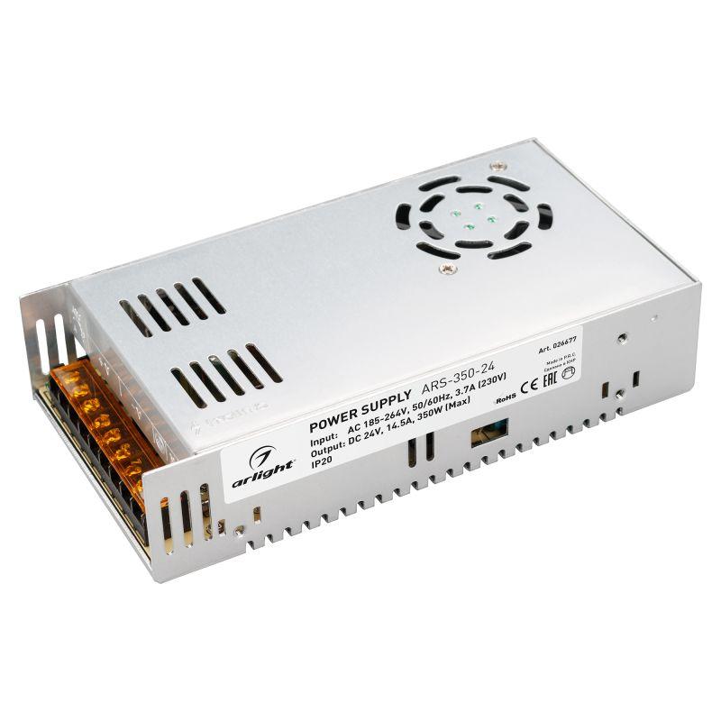Блок питания ARS-350-24 (24V, 14.5A, 350W) (ARL, IP20 Сетка, 2 года) (026677)