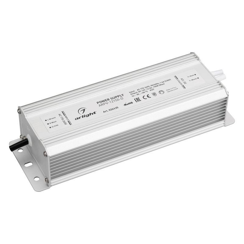 Блок питания ARPV-12150-D (12V, 12.5A, 150W) (ARL, IP67 Металл, 3 года) (026435)