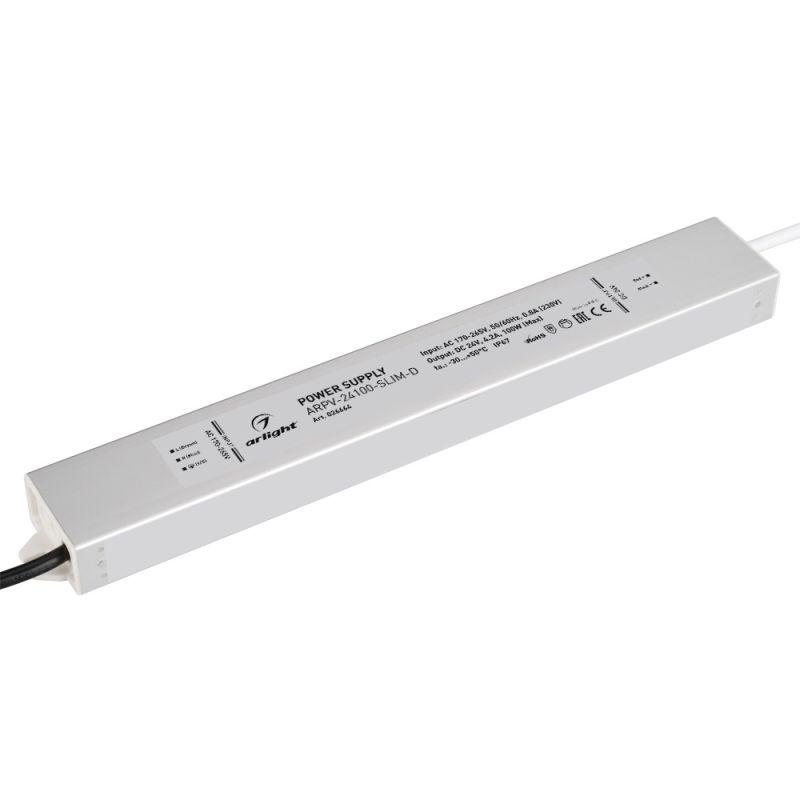 Блок питания ARPV-24100-SLIM-D (24V, 4.2A, 100W) (ARL, IP67 Металл, 3 года) (026664)