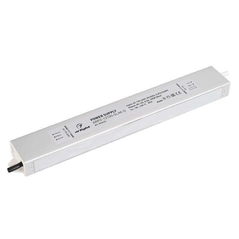 Блок питания ARPV-12100-SLIM-D (12V, 8.3A, 100W) (ARL, IP67 Металл, 3 года) (026433)