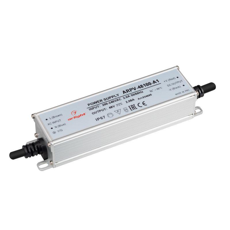 Блок питания ARPV-48100-A1 (48V, 2.08A, 100W) (Arlight, IP67 Металл, 3 года) (034685)